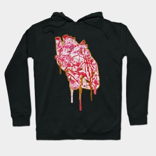 Dripping Paint Splatter Heart Hoodie